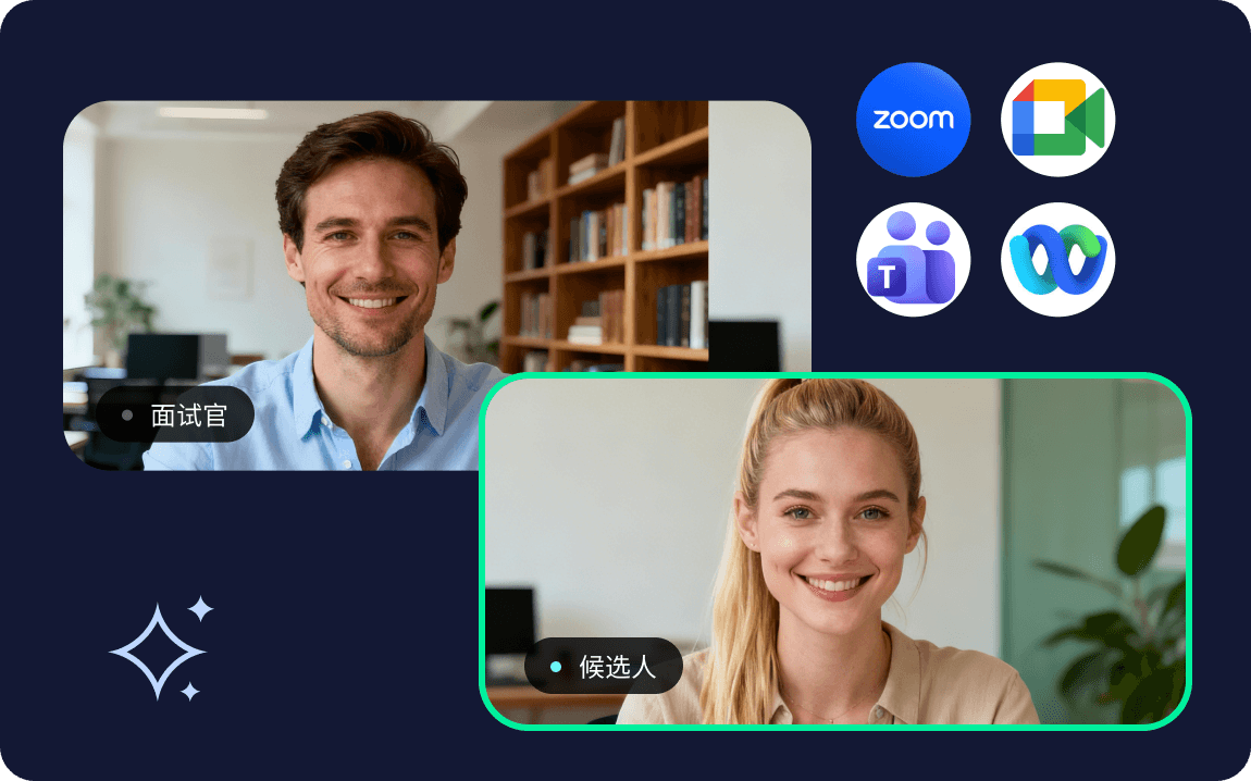 照常加入外部面试