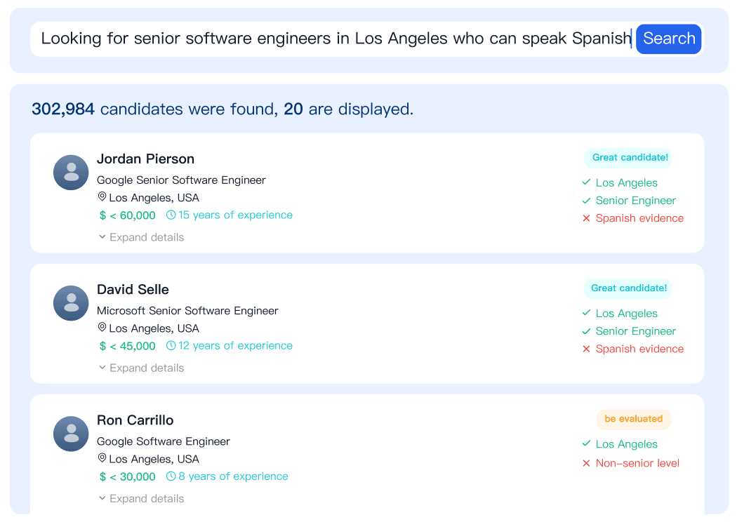 Natural Language Search