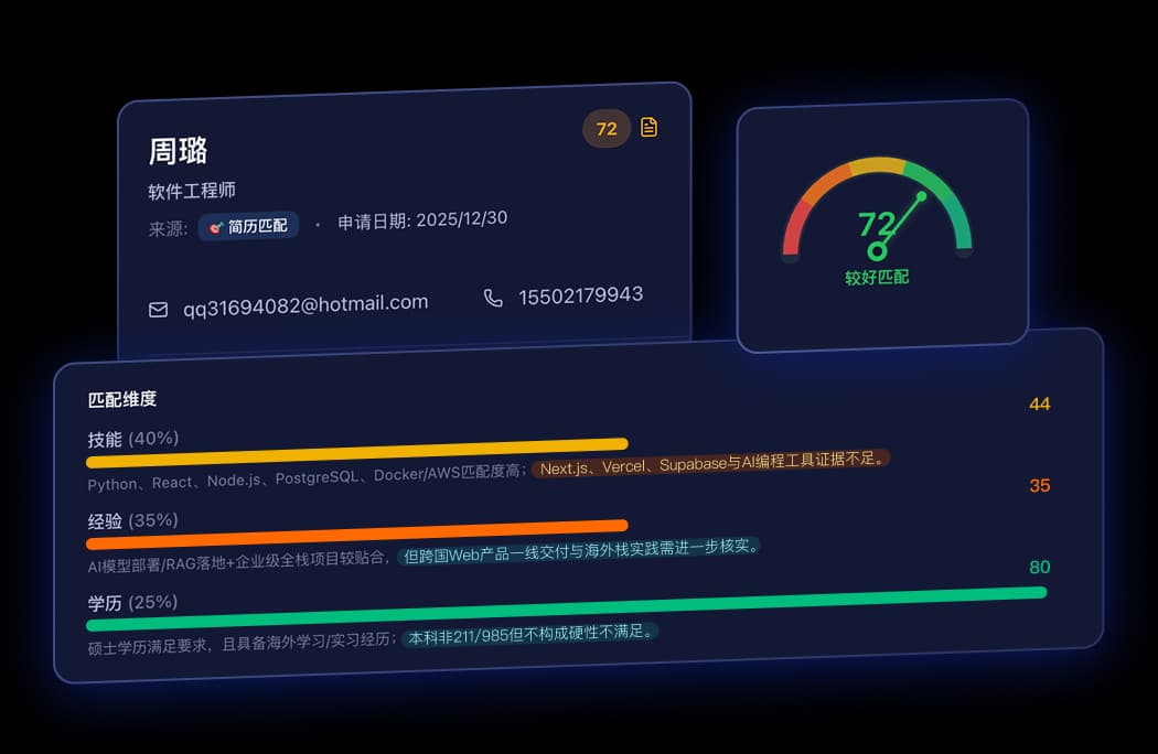 多维度匹配分析