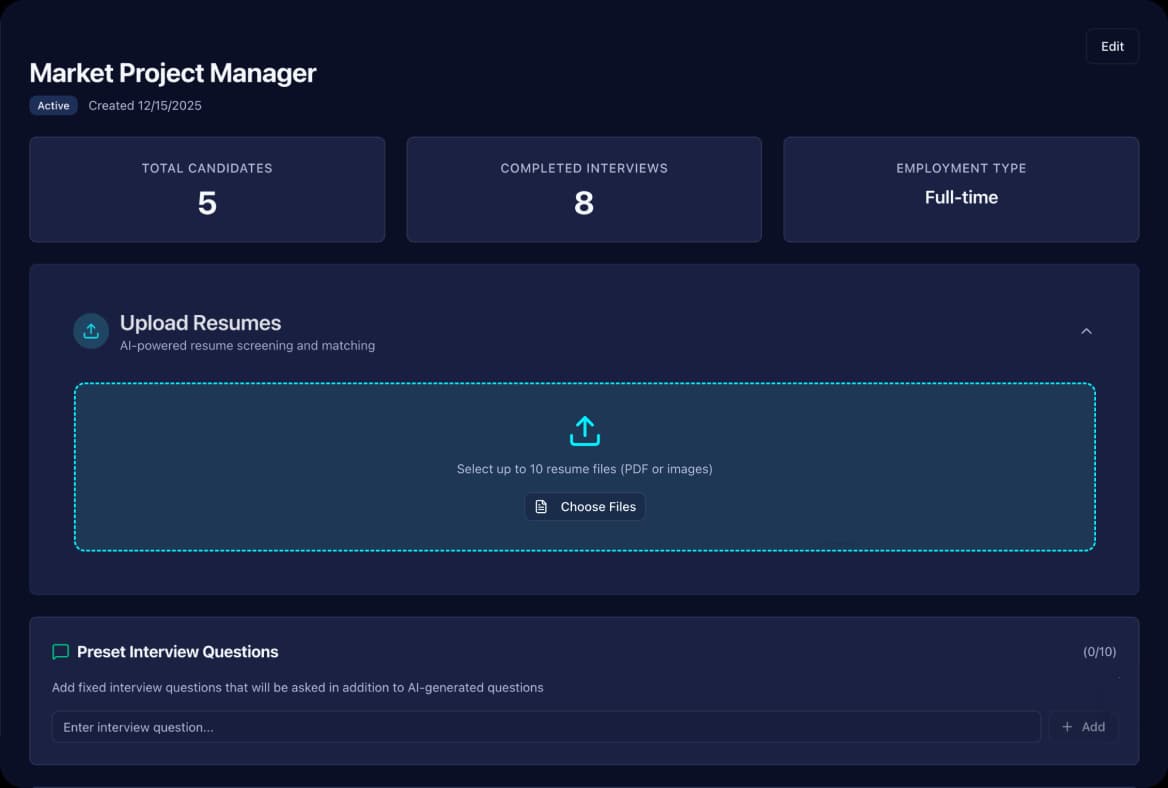 Télécharger les CV