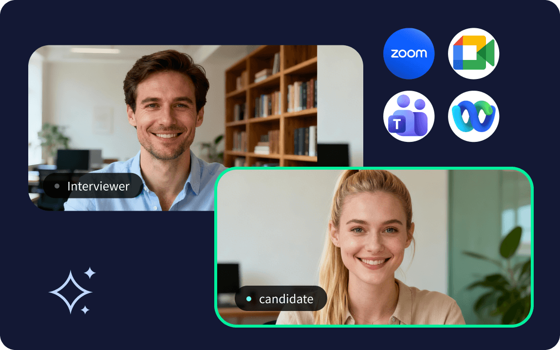 Treten Sie Ihrem externen Interview bei