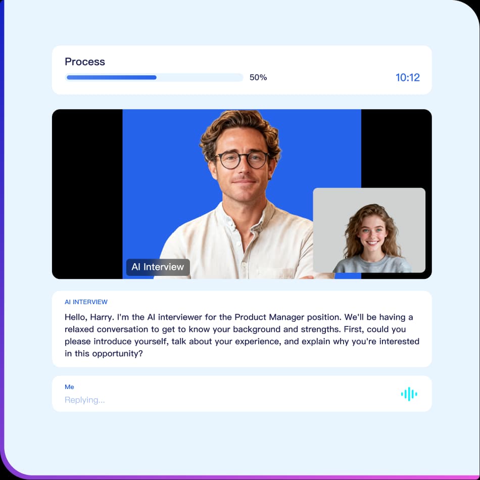أكمل مقابلة فيديو واحدة بالذكاء الاصطناعي