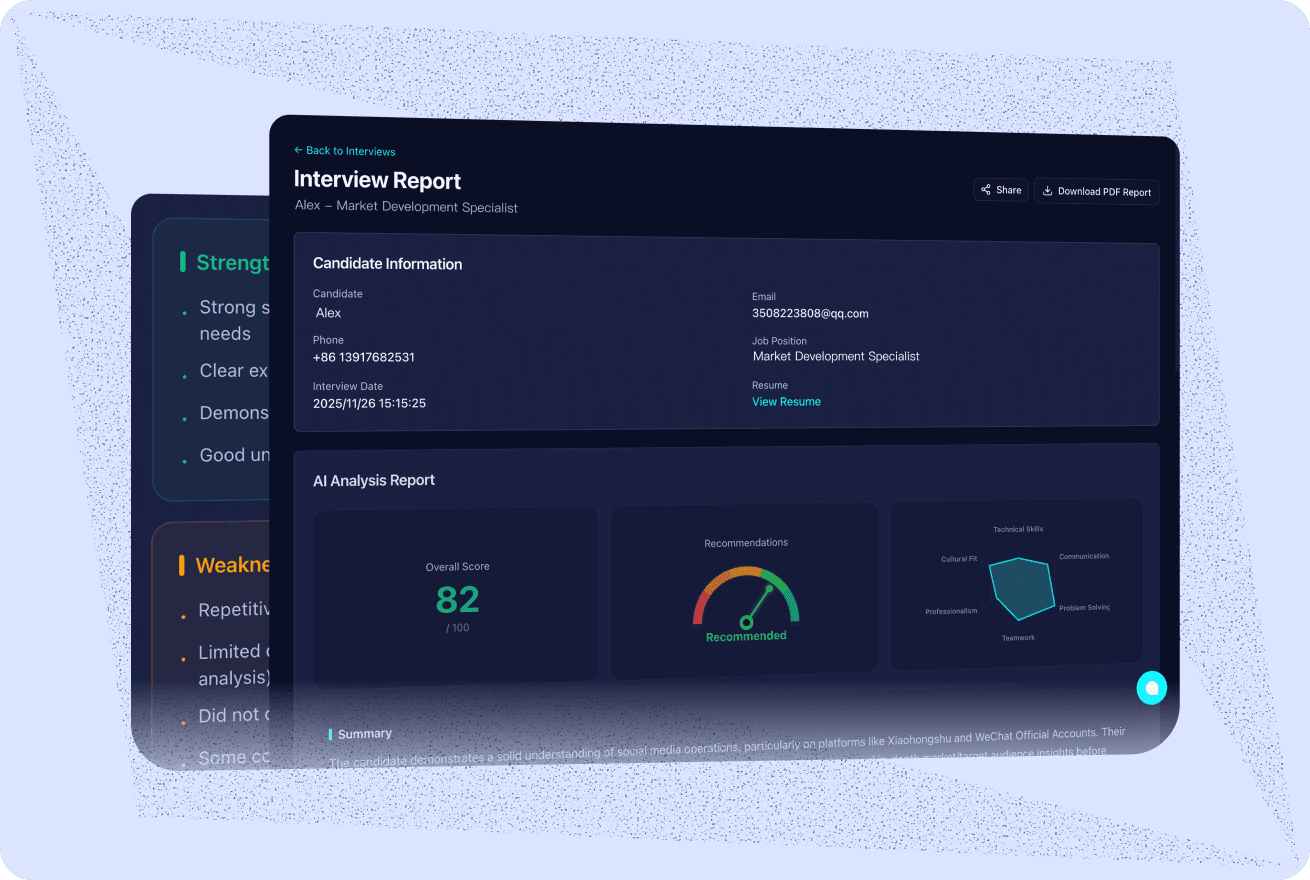 Interview Records & Intelligent Reports